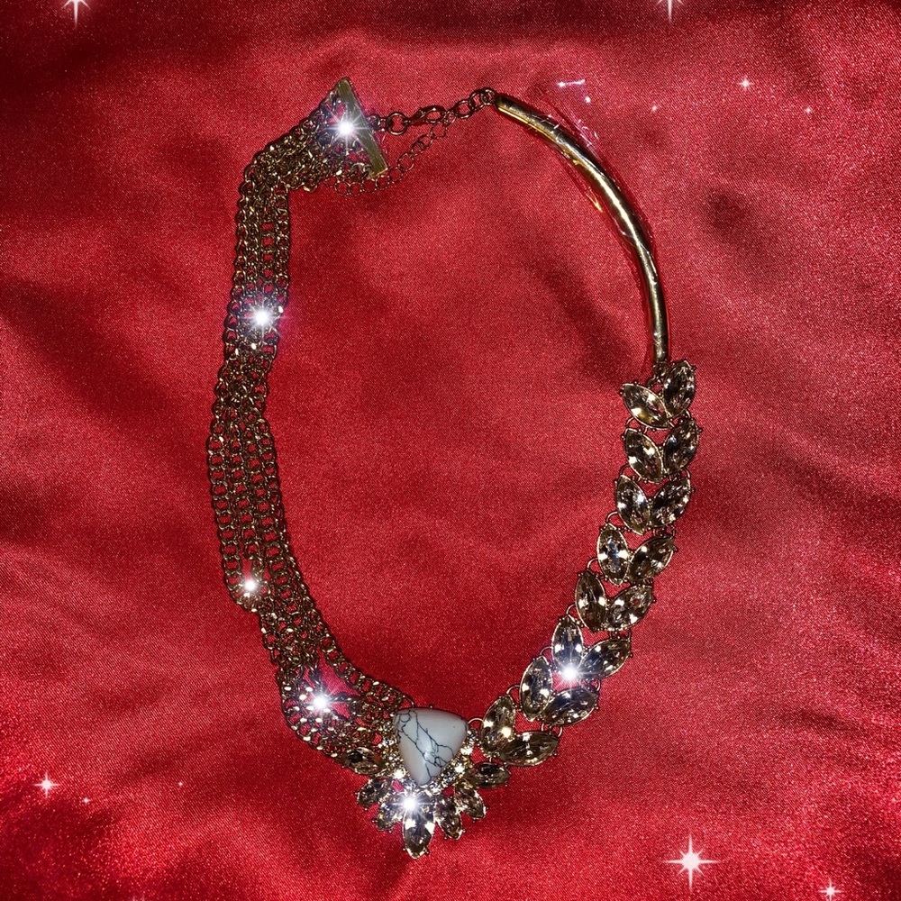 Gold & Marble Necklace